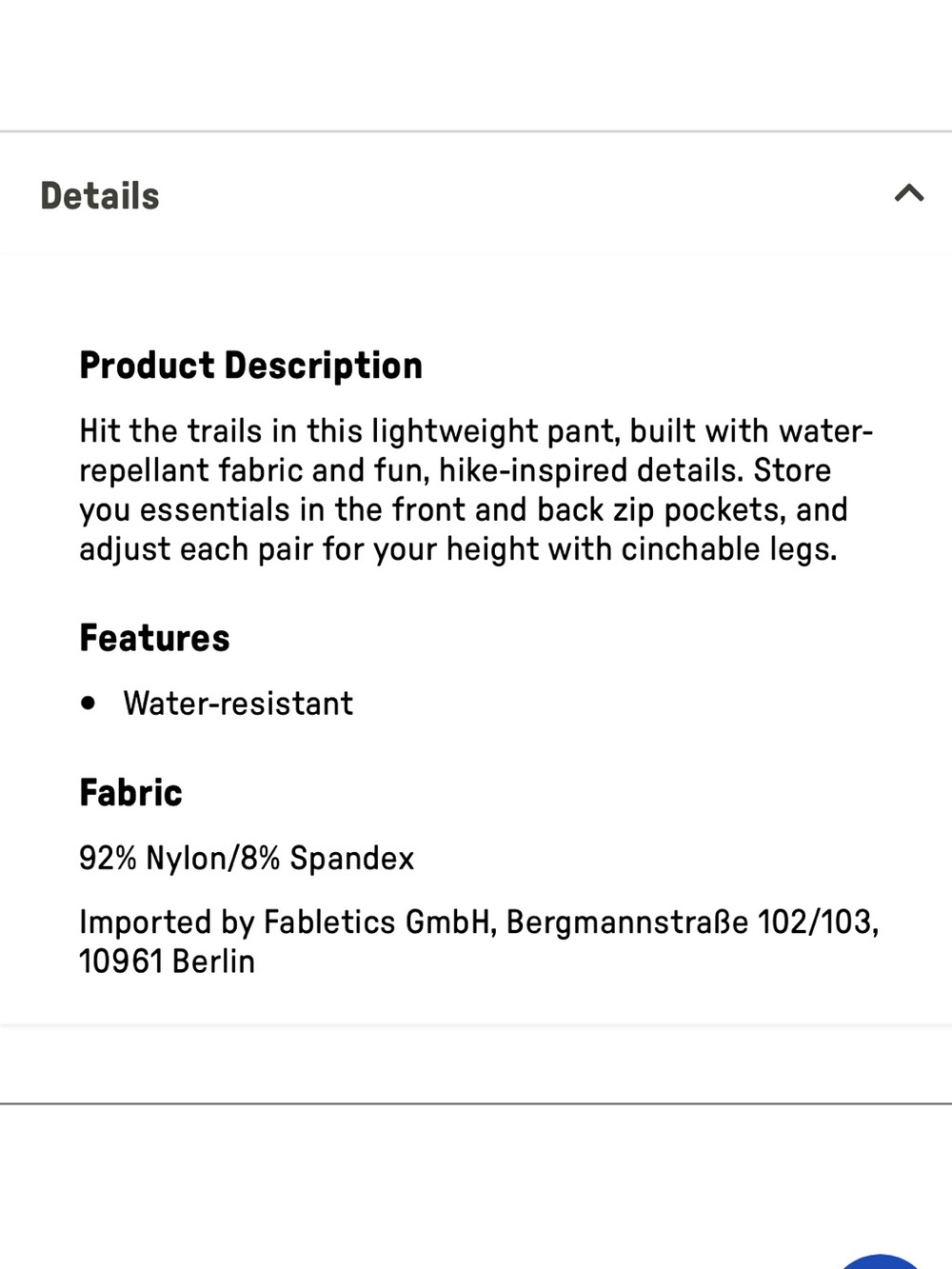 NWT RARE Fabletics The Heights Cargo Pants in Citrine Green - M - Picture 5 of 8